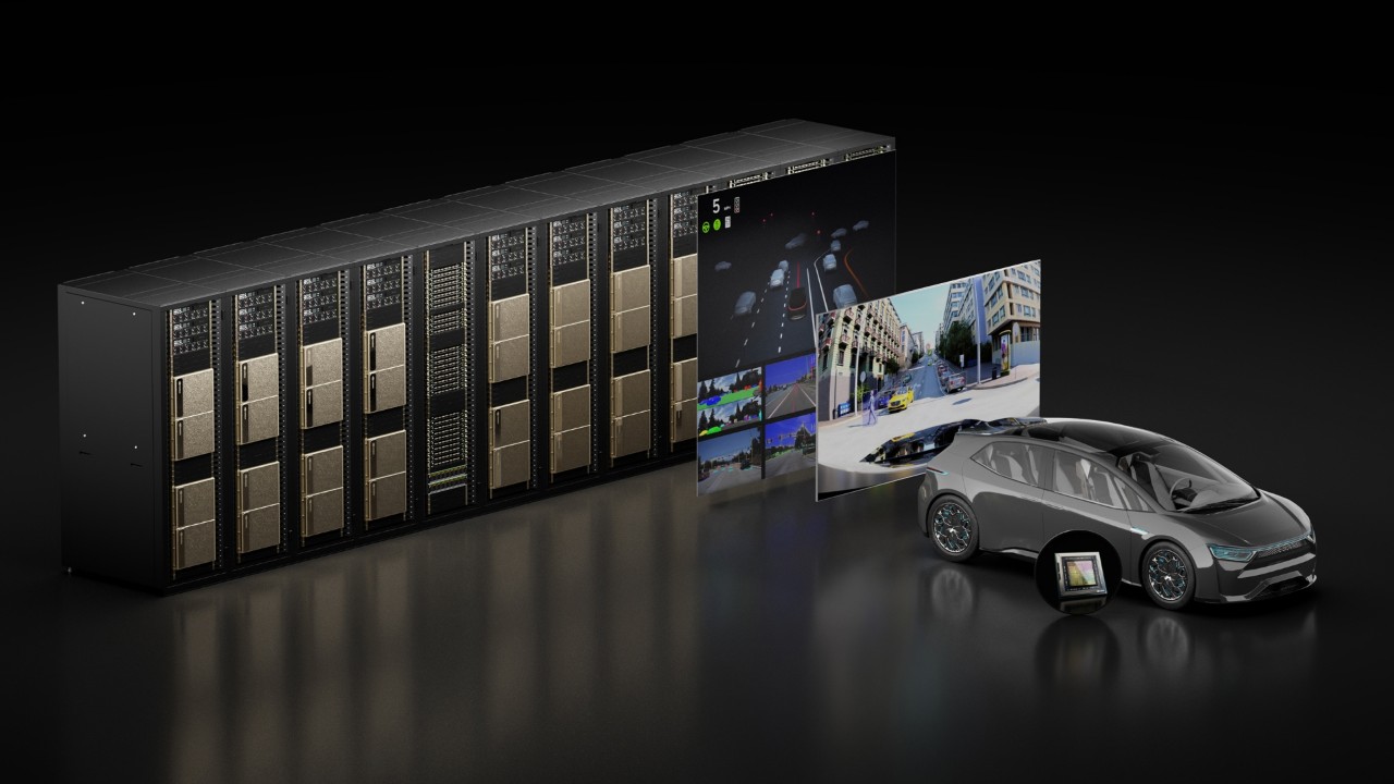 Visual of NVIDIA DGX Supercomputer