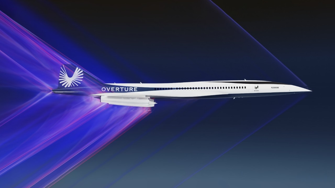 White airplane undergoing simulation 