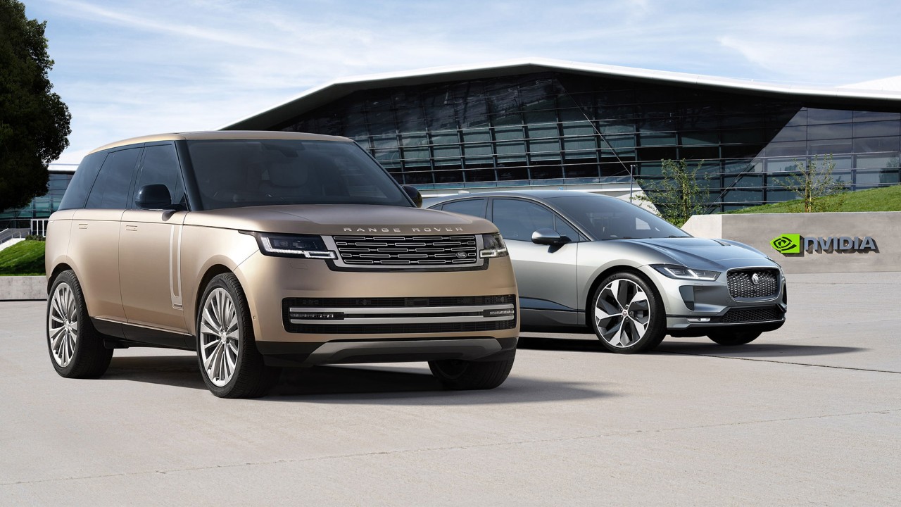 Image of two vehicles by JLR.