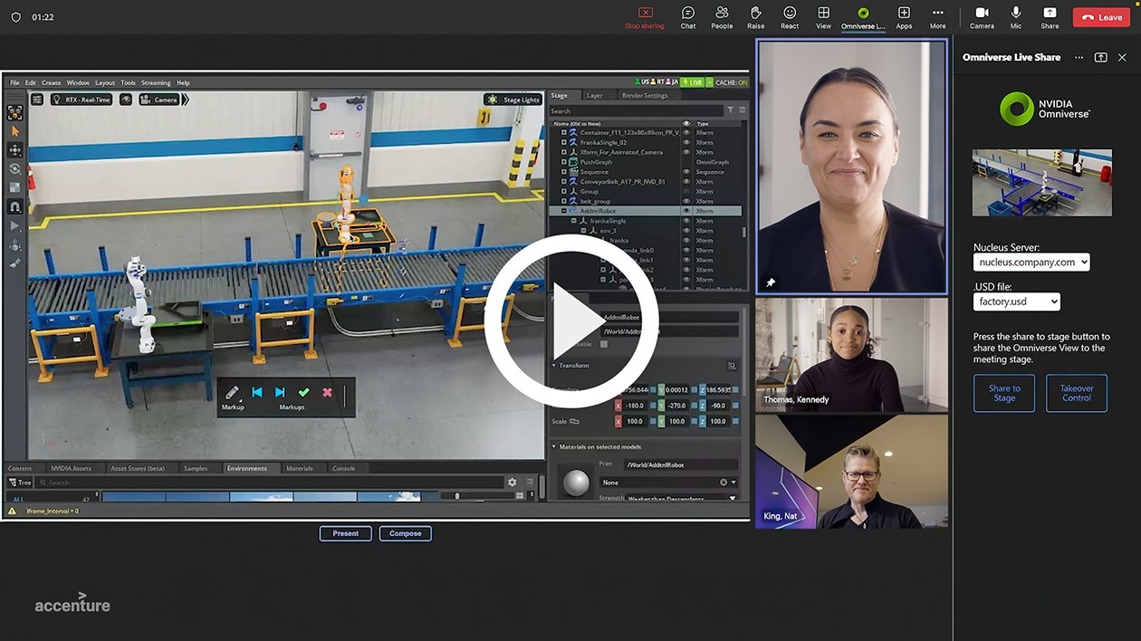 Connecting NVIDIA Omniverse to Microsoft Teams