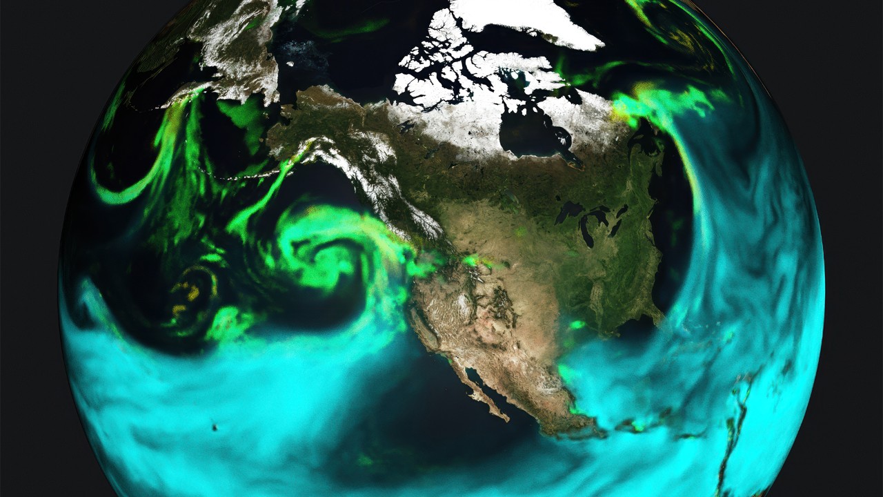 NVIDIA Earth-2 weather forecasting simulation of planet Earth