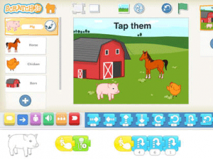 scratchjr app teaching coding using visual blocks